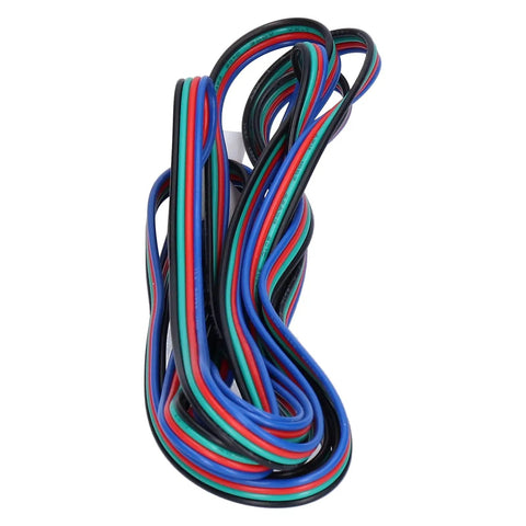 Boss Grade Motor Extension Cord Male To Female XH254 4P Connector Two Meter Extruder Cable For RC Drone Battery Charging Setup shown coiled.
