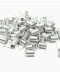 Pile of Zinc Plated Straight Torsion Spring 0.8 x 6.0 x 8.0 Mm 50 Pack For DIY Projects And Small Hardware Repairs
