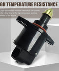 Idle Speed Control Valve For Throttle Stepper Motor, 4 Pin Adjustable Airflow Idle Air Control Valve, black, high temperature resistant