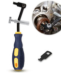 Universal Shaft Seal Puller Kit For Camshaft And Crankshaft Seals With Hook Tool shown with components and usage