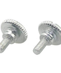 No Sweat Two Pack Sewing Machine Presser Foot Screws And Thumb Bolts M3x15mm Rust Resistant Stainless Steel close-up view.