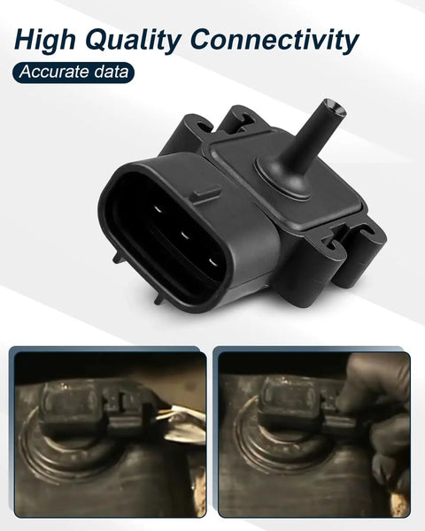 Toyota Tacoma 2001 Fuel Vapor Pressure Sensor Replacement 89460 04020 8946004020 Upgrade With Real Time Vapor Pressure Monitoring For Accurate Emissions Control And Keep Your Engine Running Smooth, black 3-pin plastic sensor