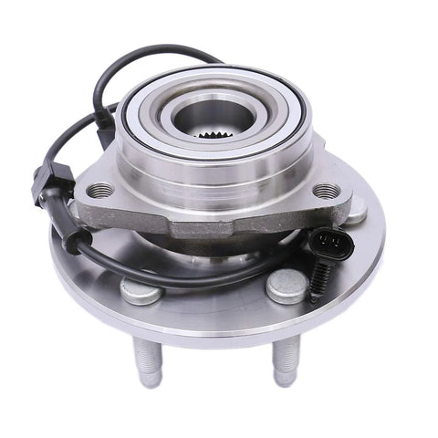 Front Wheel Bearing Hub Assembly Set Of 2 For 4WD Chevy Silverado 1500 Tahoe Suburban Express 1500 Yukon Sierra Savana 2000 To 2006 Compatible