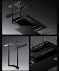 Slick External Gpu Enclosure Featuring OcUlink Dock for Hella Fast Pcie 4.0 X4 Graphics Cards and Super Easy Setup for Atx or Sfx Power Supplies Badass Egpu Station black metal frame with bracket mounting options.