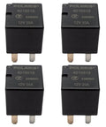 Set Of 4 Ultra Micro ISO Automotive Relays 12V DC 20A 4 Pin Tiny Yet Mighty Relay For Automotive Power Windows And Lighting General Purpose OEM 4016819 Compatible