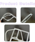 Close-up of Professional Two Piece Valet Tray Router Templates showing clear acrylic material details for woodworking.
