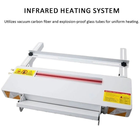 Heavy Duty Portable Acrylic Heat Bending Machine For Plastic Sheet Shaping With Adjustable Angle And Precise Temperature Setup Includes Steel Ruler And Cooling Pump Handles Materials Like A Champ For Fast Diy Projects, infrared heating system.