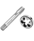 5/8-24 UNEF Right Hand HSS Tap And Die Set For Precision Thread Repair In Iron Aluminum Copper Heavy Duty Alloy Steel Round Die Tool