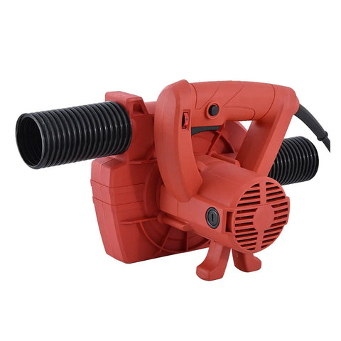 Rock Solid 1600W Dual Purpose Blower And Suction Shop Vacuum Pro Grade Industrial Dust Collector with black hose.