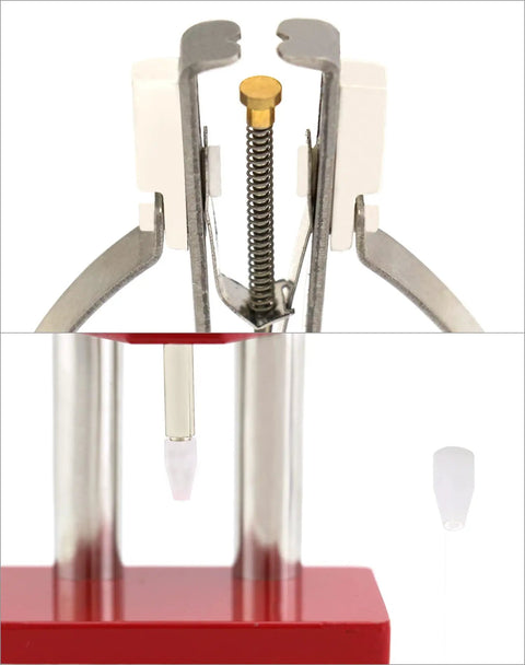 Pro Grade Watch Hand Puller and Plunger Set, Stainless Steel Non Slip Watch Repair Tool, Fits a Range of Dial Sizes