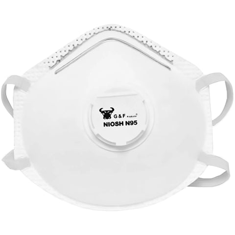 Particulate Respirator Dust Mask With Valve For On The Job Site Protection, Lightweight Cup Style With Cushioned Nose Foam, Two Strap Comfort Fit NIOSH Approved Great For Sanding, Grinding, Woodworking And Home DIY Dust Control