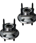 Beefed Up Rear Wheel Bearing And Hub Assembly For 2006 To 2010 Jeep Commander And 2005 To 2010 Grand Cherokee, Rear Left And Right Pair, 5 Lug With ABS, Fits SUVs, Heavy Duty Replacement.