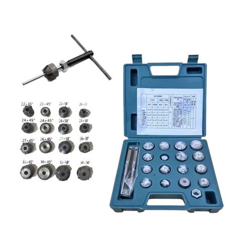 Top Tier Super Material Valve Seat Reamer Kit For Suzuki Motorcycle Repair Tool That Lets You Fix Minor Engine Issues Fast With Durable Wrenches Made For Real Riders Who Love Doing Their Own Work Like A Boss, steel case with cutters