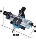 SiCWedIm Bench Drill Precision DIY Wood Beads Lathe 400W High Speed Micro Metal Turning Machine showing precise measurements and features.