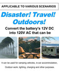 Beefy 5000 Watt Pure Sine Wave Power Inverter, 12V DC To 110V AC Converter With 10000W Peak for outdoor scenarios.