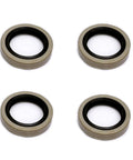 Set of 4 double lip Trailer Hub Grease Seal Set Of 4 Double Lip 12192TB ID 1.249 Inch OD 1.983 Inch Width 0.250 Inch Replacement
