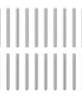 20 Pack 5mm By 60mm Dowel Pins In 304 Stainless Steel Tough Cylindrical Round Head Shelving Pegs For Bookshelves Cabinets And Furniture Locating Pin Set For Solid No Fuss Assembly displayed