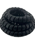 Coiled Spiral Wrap Cable Protector for Large Diameter Hoses and Cables, 2.0 Inch Outer Diameter, 10 Foot Pre-Cut Lengths, black