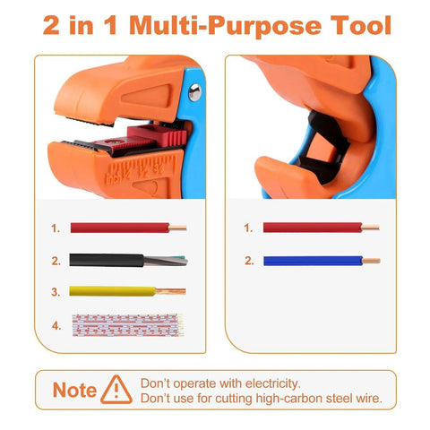 Automatic Wire Stripper And Cutter For Electronics And Automotive Repair A Built Tough Heavy Duty 2 In 1 Tool Strips 14 To 24 AWG Wires With Durable Steel Blades And Glass Fiber Nylon Frame For Quick Easy And Precise Wire Stripping