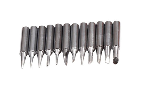 Variety of metal soldering tips for 2-In-1 Digital Soldering And Hot Air Rework Station With LED Display Anti Static Design Pro-Grade Brushless Fan And Precise Temperature Control For SMD Soldering And Desoldering