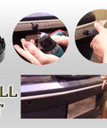Installation of Four Sensor Car Reverse Parking Radar System with drill on rear bumper