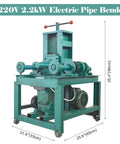 Heavy Duty Electric Pipe Bender For Greenhouse Square And Round Tube Bending Cold Forming Process No Preheating Needed, 2.2kW.