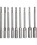15 Piece Deep Hex Socket Set With 150mm Long Reach Nut Driver Bits For Impact Driver 1/4 Inch Hex Shank Automotive Tool