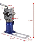 Top Shelf Heavy Duty Electric Hydraulic Hose Crimping Machine For High Pressure Lines with ergonomic design and quick release lever.