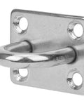 Bulletproof M8 Stainless Steel Pad Eye Plate With 4 Hole Design, durable hook for ceiling and wall mount applications.