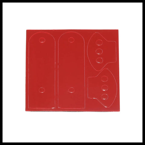 Red adhesive backing sheet for Universal Car Bumper Security Hook Lock Clips Quick Release Fasteners For Trunk Bumpers And Fenders