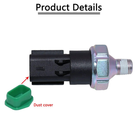Bolt-In Engine Oil Pressure Switch Sensor Fits Dodge Ram 1500 2500 3500 Dakota Durango Chrysler Aspen Liberty Grand Cherokee Mitsubishi Raider 2002-2012 3.7L 4.7L 5.2L 5.7L 5.9L V6 V8 Replacement Part shown with green dust cover