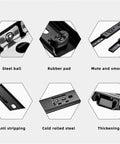Detailed view of Heavy Duty Cold Rolled Steel Drawer Slides 8 To 20 Inch Adjustable showing components and features.