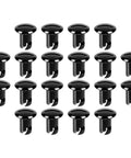 Top Dog Quarter Turn Dzus Fasteners 7/16 Inch 7075 Aluminum Alloy quick release rivets in 20 pack, black finish.