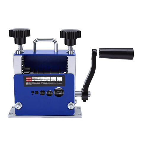 Versatile Wisoqu Wire Stripping Machine With Hand Crank Or Drill Power Modes For Quick Electrical Cable Prep adjustable stripper tool front view.