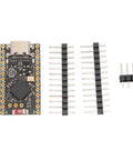 Nice Nano V2 Bluetooth Five Point Oh Charging Management Development Board For Lithium Batteries Dope Low Power Microcontroller Board For Wearables And DIY Projects With ARM Cortex M4F, components shown on white background.