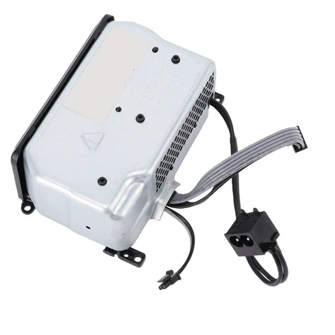 Power Supply For Xbox Series X Console, Streamlined Internal Adapter, Plug And Play Replacement For Easy Repair, Compact Size, Durable Metal Build, High Grade Materials, Quiet, Stable Performance For Marathon Gaming, silver metal unit with cables