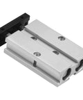 Double Rod Air Cylinder For Industrial Automation, TN10x25, 10mm Bore, 25mm Stroke, Double Acting Pneumatic Actuator With Magnetic Piston, 0.4 Degree Non Rotation Precision For CNC, Robotics And Pick And Place, Heavy Duty Reliability, aluminum body