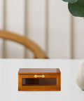 Wooden jewelry box with 12 Pack Vintage Gold Cabinet Pulls For Small Drawers And Jewelry Boxes Mini Dope Retro Drawer Handles.