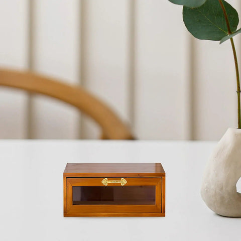 Wooden jewelry box with 12 Pack Vintage Gold Cabinet Pulls For Small Drawers And Jewelry Boxes Mini Dope Retro Drawer Handles.