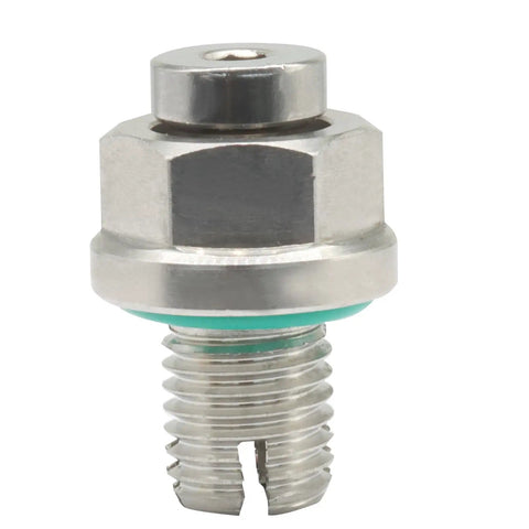 Ultimate M14x1.5 Oversize Piggyback Car Oil Drain Plug Repair Kit Made From Premium Stainless Steel For Easy Self Tapping Install And Serious Durability On Any Rig, front view