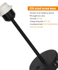 Industrial Metal Table Lamp Set Of 2 With Dual USB Ports And Linen Shade Modern Nightstand Lighting showing E26 screw base