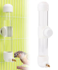 Gotta Have Cage Mounted Bird Water Bottle With Zero Drip Copper Needle Valve, clear PVC material, mounted with sipper for small birds.
