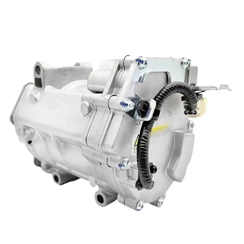 Top Shelf Electric Ac Air Conditioning Compressor For Byd G5 S6 F3 F6 Tang Han Ev Song Plus Dmi close-up view showing details and connection points.