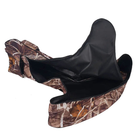 Open camouflage Soft Tactical Crossbow Case With Backpack Straps In Camouflage 38 Inch Length 27 Inch Wide Lightweight Canvas Bag for transport