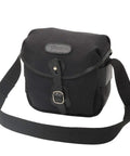 Hadley DSLR Camera Bag For Pro Shooters With Quick Release Strap And Brass Buckle Leather Patch Accent Double Darted Flap Black