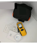 Ultimate Stud Finder Wall Scanner with manual and accessories in a compact carrying case for reliable wall scanning.