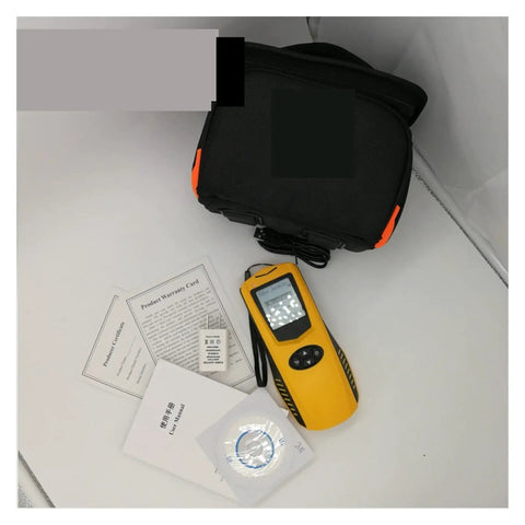 Ultimate Stud Finder Wall Scanner with manual and accessories in a compact carrying case for reliable wall scanning.
