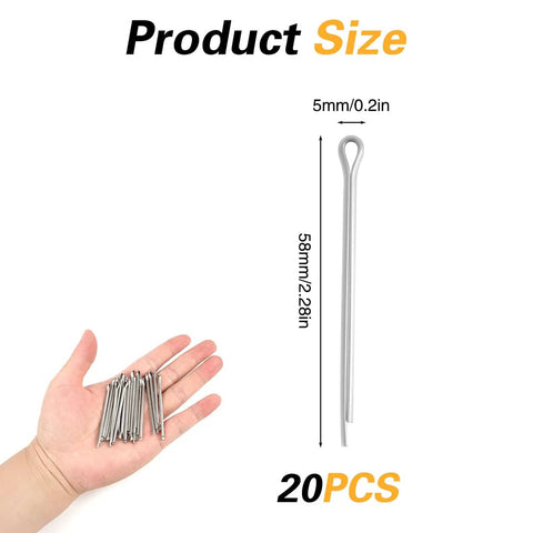 20 Pack Marine Propeller Cotter Pins Pro Grade Stainless Steel Kit For Outboard Motors And Boat Prop Shafts With Puller