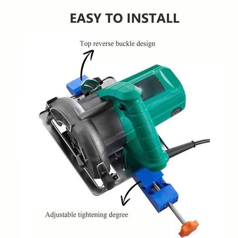 Easy installation of Adjustable Circular Saw Guide Rail Set for Precision Wood Cutting with top reverse buckle design