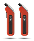 ETENWOLF digital tire pressure gauge 2-pack, orange, front view with LCD readout